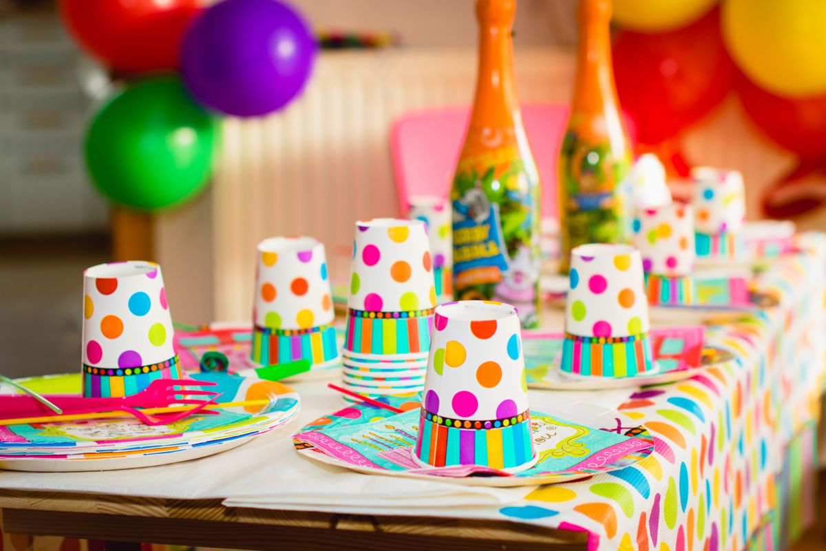 Decoração de festa no Parque Feliz